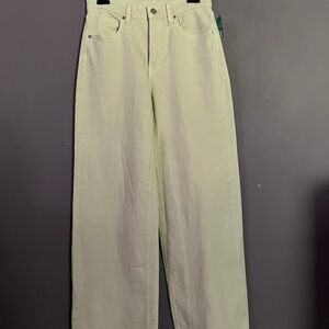 Brand new Gap high rise stride wide leg beige denim pants.